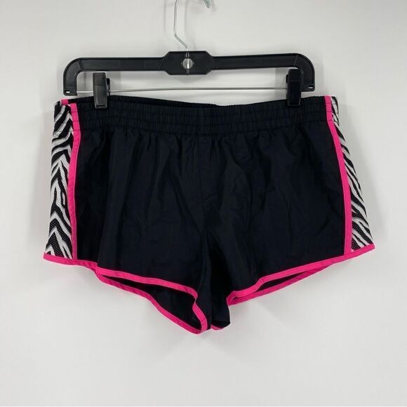 SO Women’s Lined Running Shorts Black and Pink size L - Picture 1 of 4